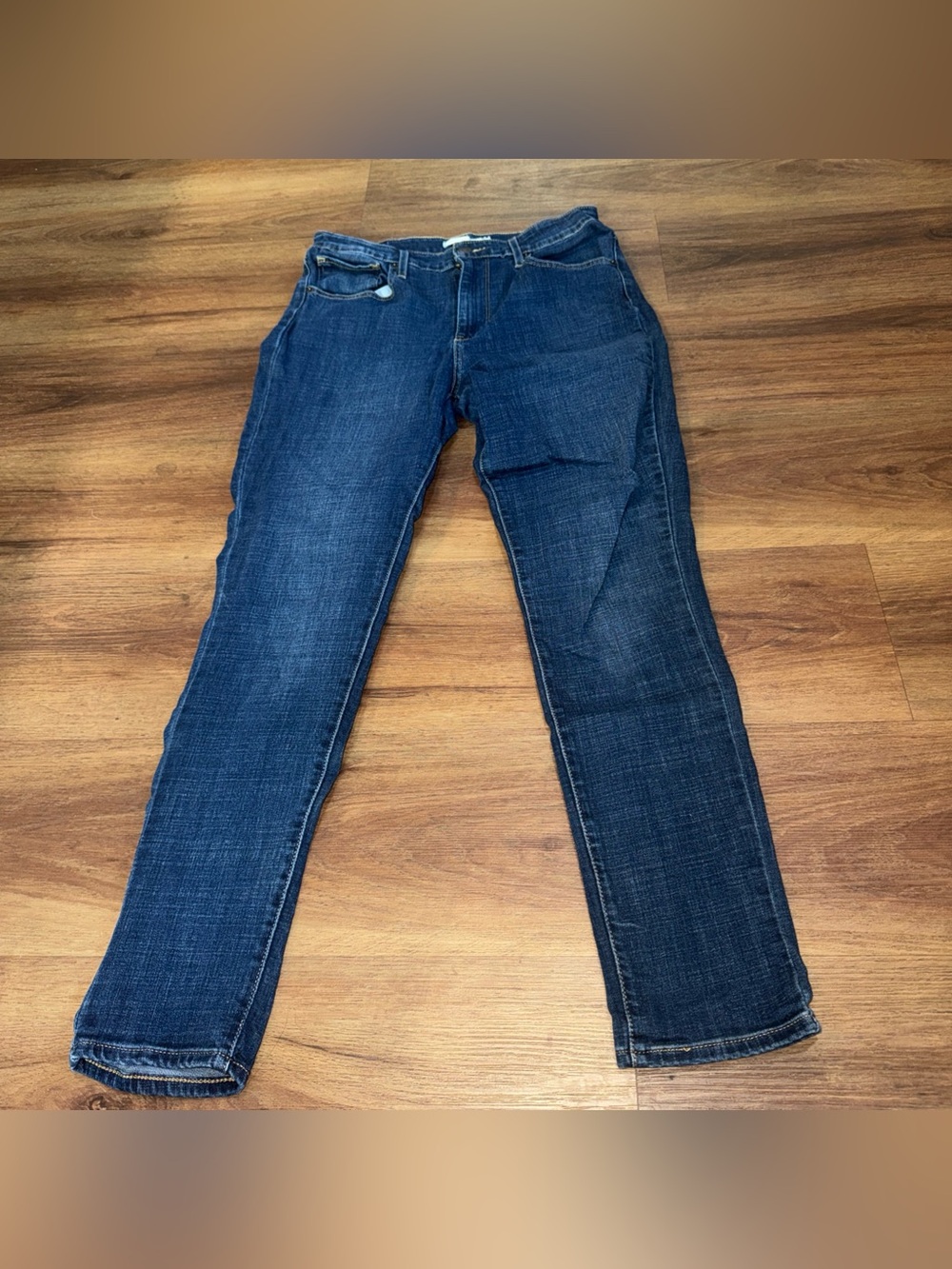 Levis 721 High Rise Skinny Jeans Womens Size 30 Denim Blue Cotton Blend 30x30